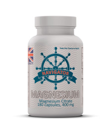 Magnez (jako cytrynian magnezu), 400 mg, 180 kapsułek